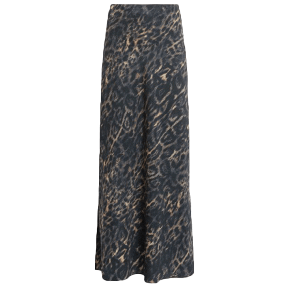 AllSaints Bryony Leopard Print Skirt